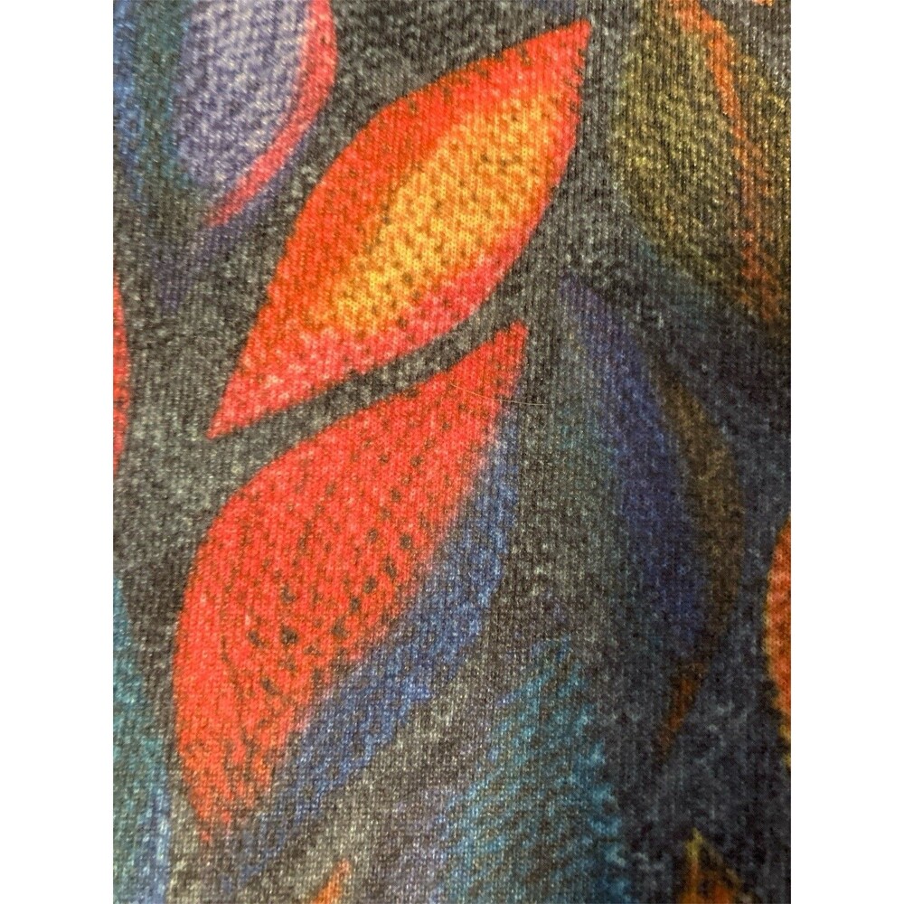 Colorful And Comfortable C.O.Z.Y. Shirt Size Medium V Neck Women Stretch Bright - Picture 5 of 12